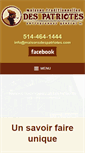 Mobile Screenshot of maisonsdespatriotes.com